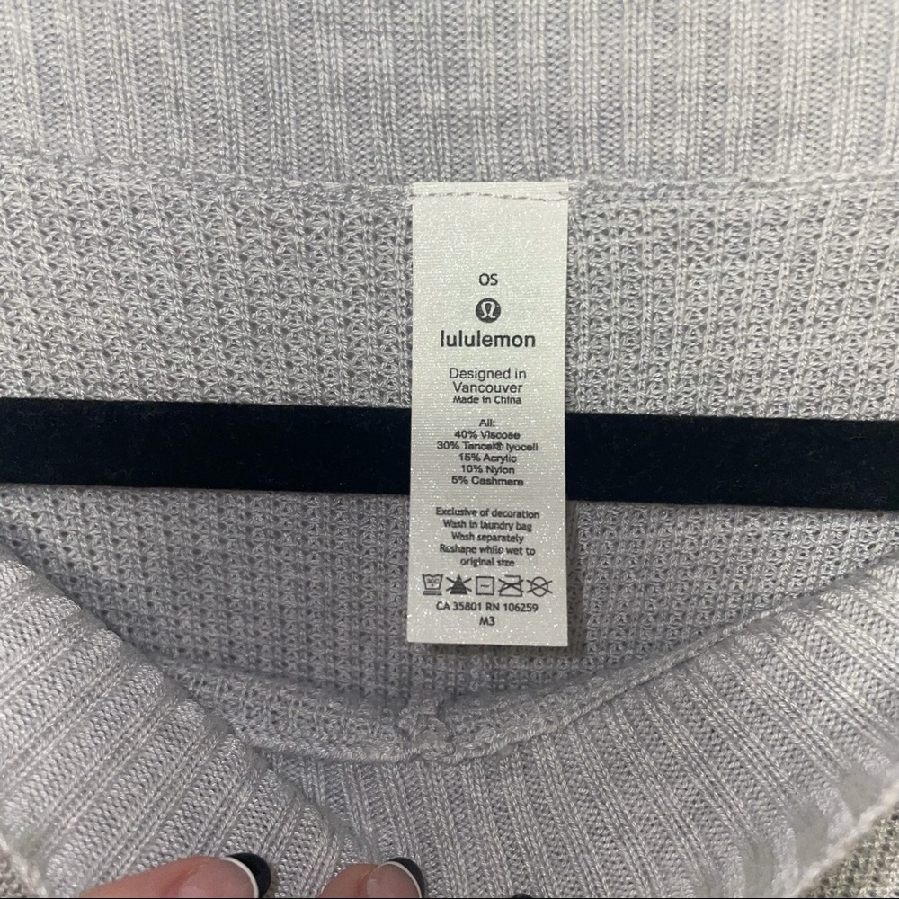 Lululemon Forward Flow Cape Sweater - Medium Gray - image 5
